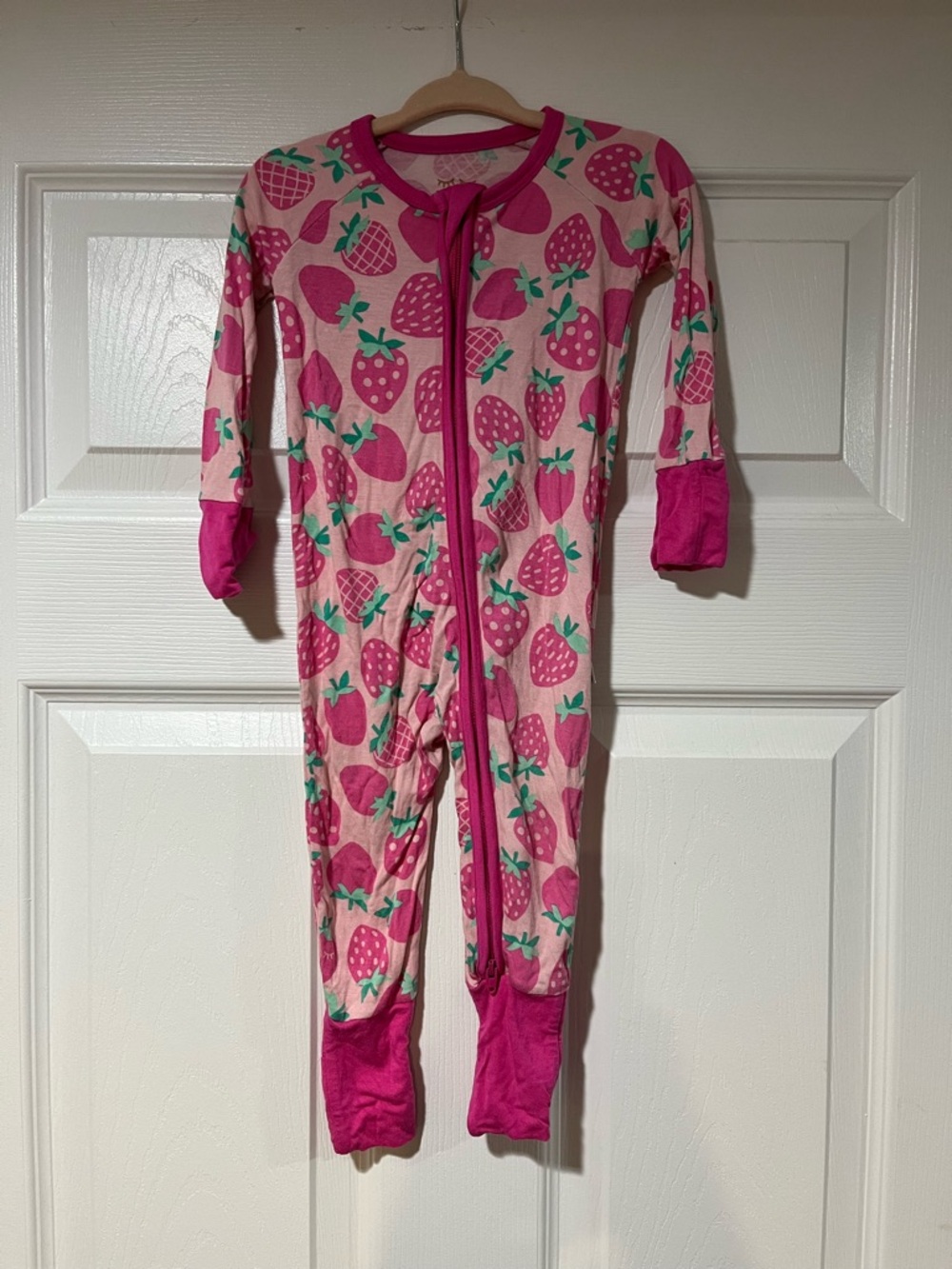 Little Sleepies Sweet Strawberries Baby One-Piece Pajamas